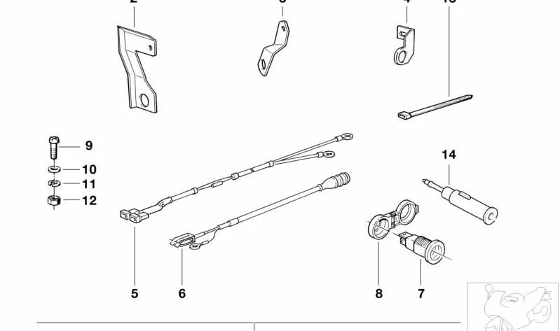 Cylindrical screw for BMW E90, E90N, E91, E91N, E92, E92N, E34, E39, E60, E60N, E61, E61N, F07, E63N, E64N, F01, F02, E83N, E70, E70N, E71 (OEM 07119904375). BMW original.