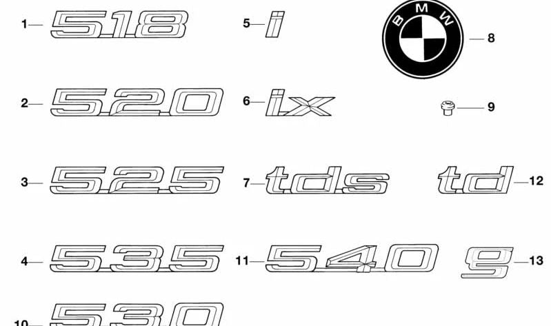 Tapa embellecedora OEM 51141852899 para BMW 114, 1502, 1600, 2002, 2500, 2800 en variantes ti, GT y Touring. Compatible con desarrollos E10, E12. Original BMW.