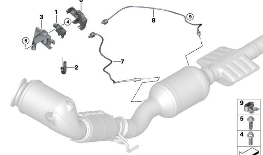 OEM 13628682737 Suporte ao sensor de filtro de gasolina para BMW F40, F44, F45, F46, F48, F39 e MINI F55, F56, F57, F54, F60. BMW original e mini.