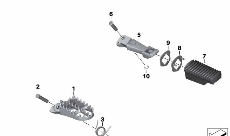 Arandela de tope OEM 46717670317 para motos BMW R 1200 GS y R 1200 GS Adventure (K25). Original BMW Motorrad.