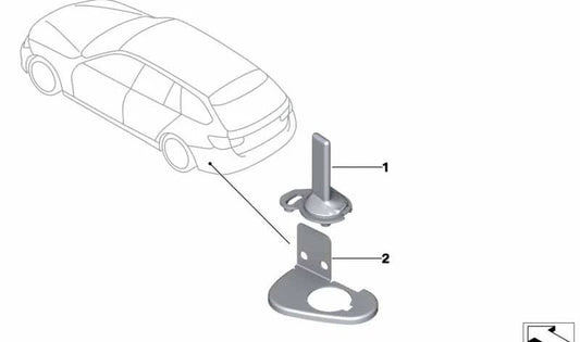 Antena teléfono OEM 65209249406 para BMW E91, E91N, F31, F31N. Recambio original BMW.