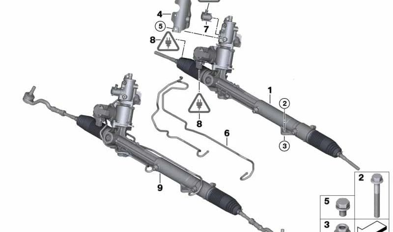Servotronischer Konverter für BMW E81, E82, E87, E88, E90, E91, E92, E93, E60, E61, E63, E64, E84, E83, E70, F15, F16 (OEM 32106788658). Original BMW