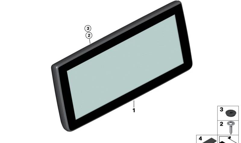 Central Information Display for BMW I01, I01N (OEM 65506842991). Original BMW