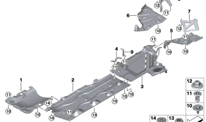Linksdiffusor für BMW Serie 2 U06, X1 U11, X2 U10, Mini U25 (OEM 51758498391). Original BMW