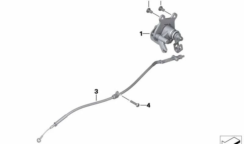 Pinza de freno de estacionamiento OEM 34218545038 para motos BMW C evolution, C 600 Sport, C 650 GT... y más. Original BMW Motorrad.