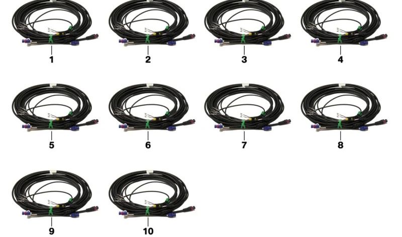 Cable Ethernet OEM 61119840427 para BMW X3 {F97, F97N, G01, G01N} y X4 {F98, F98N, G02, G02N}. Longitud 5686mm. Pieza original BMW.