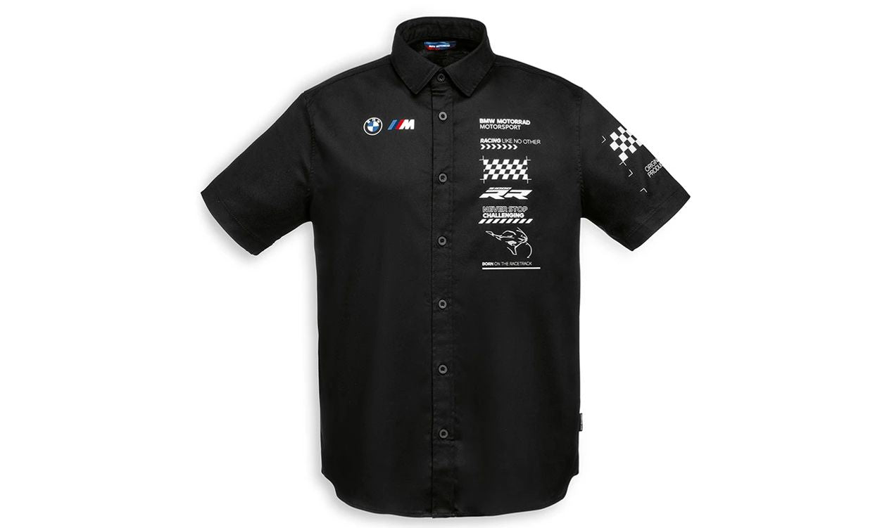 Camiseta de manga corta Race Team negra talla M OEM 76615A81686 para BMW. Original BMW Motorrad.