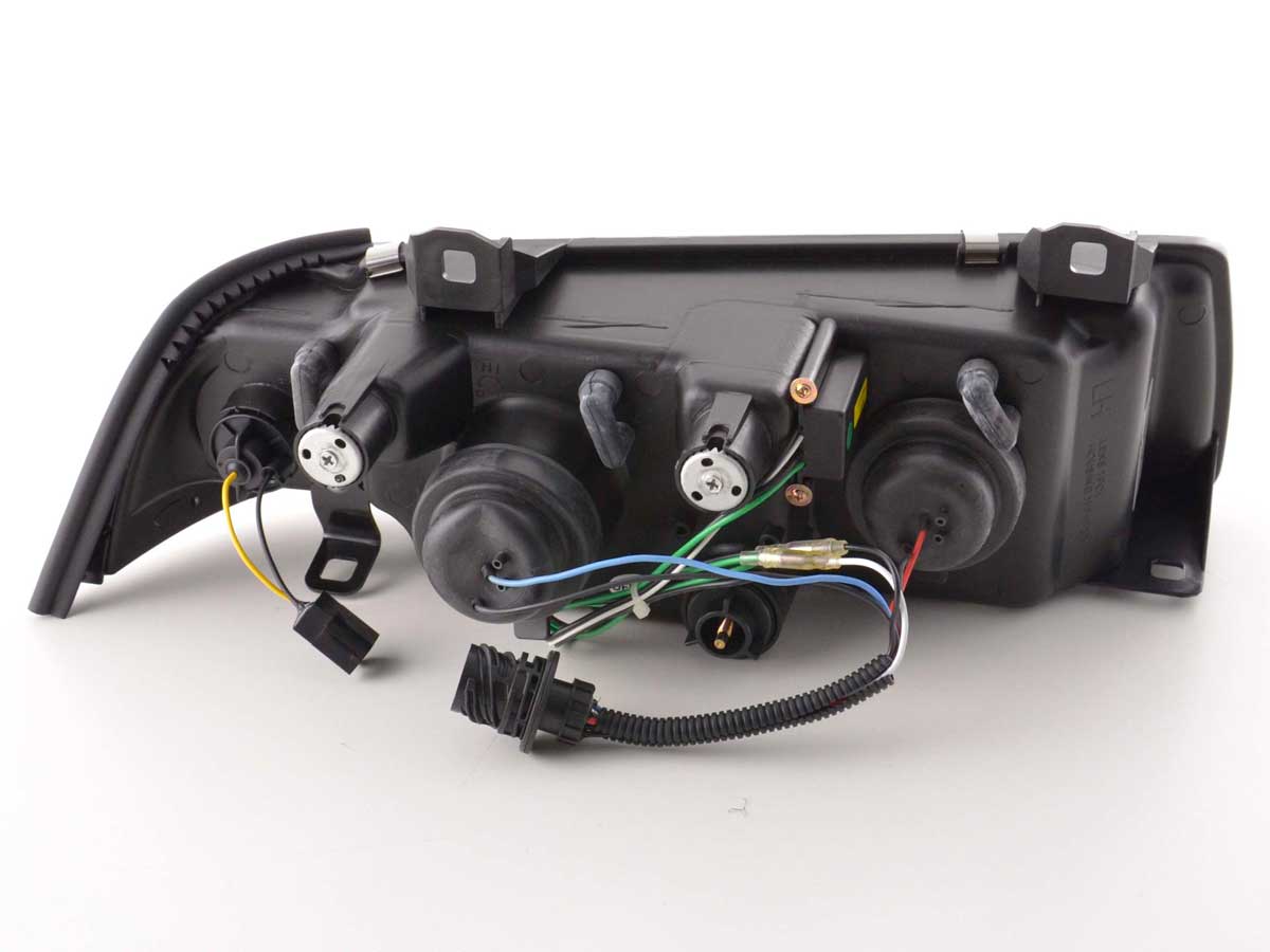 Fari a LED con look DRL BMW Serie 3 Coupé, Cabrio E36 92-98 cromati