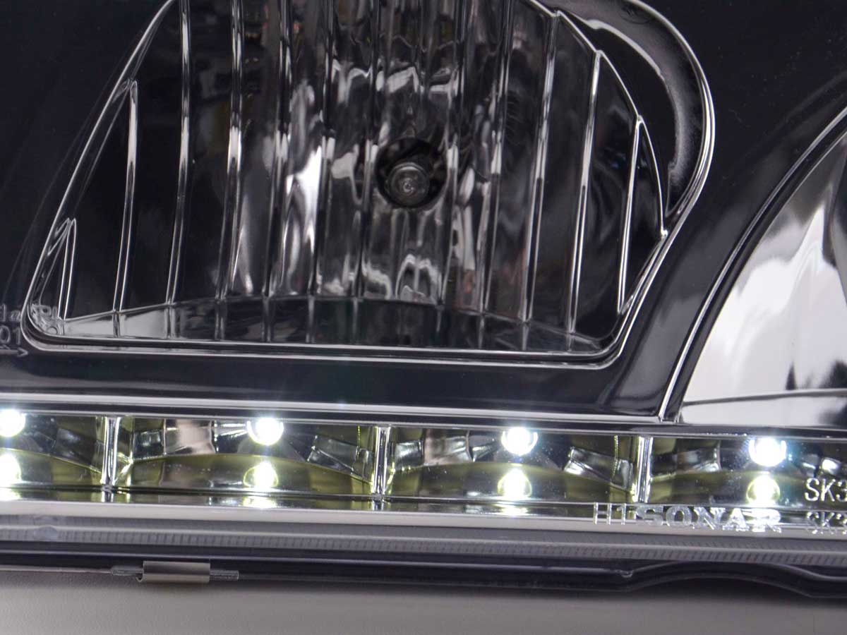Faros delanteros LED con aspecto DRL BMW Serie 3 Berlina E36 92-98 cromado
