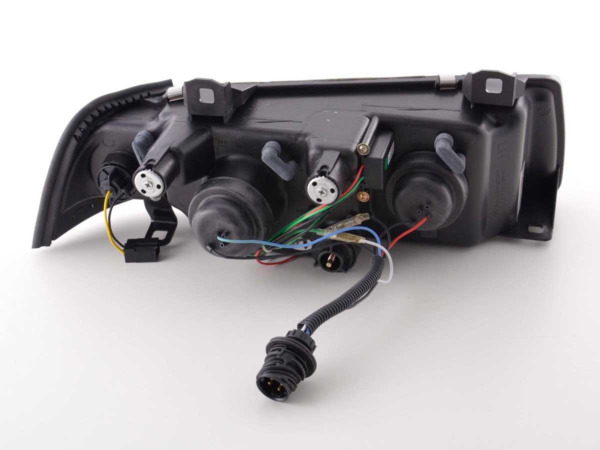 Phares LED look DRL BMW Série 3 Berline E36 92-98 chromés