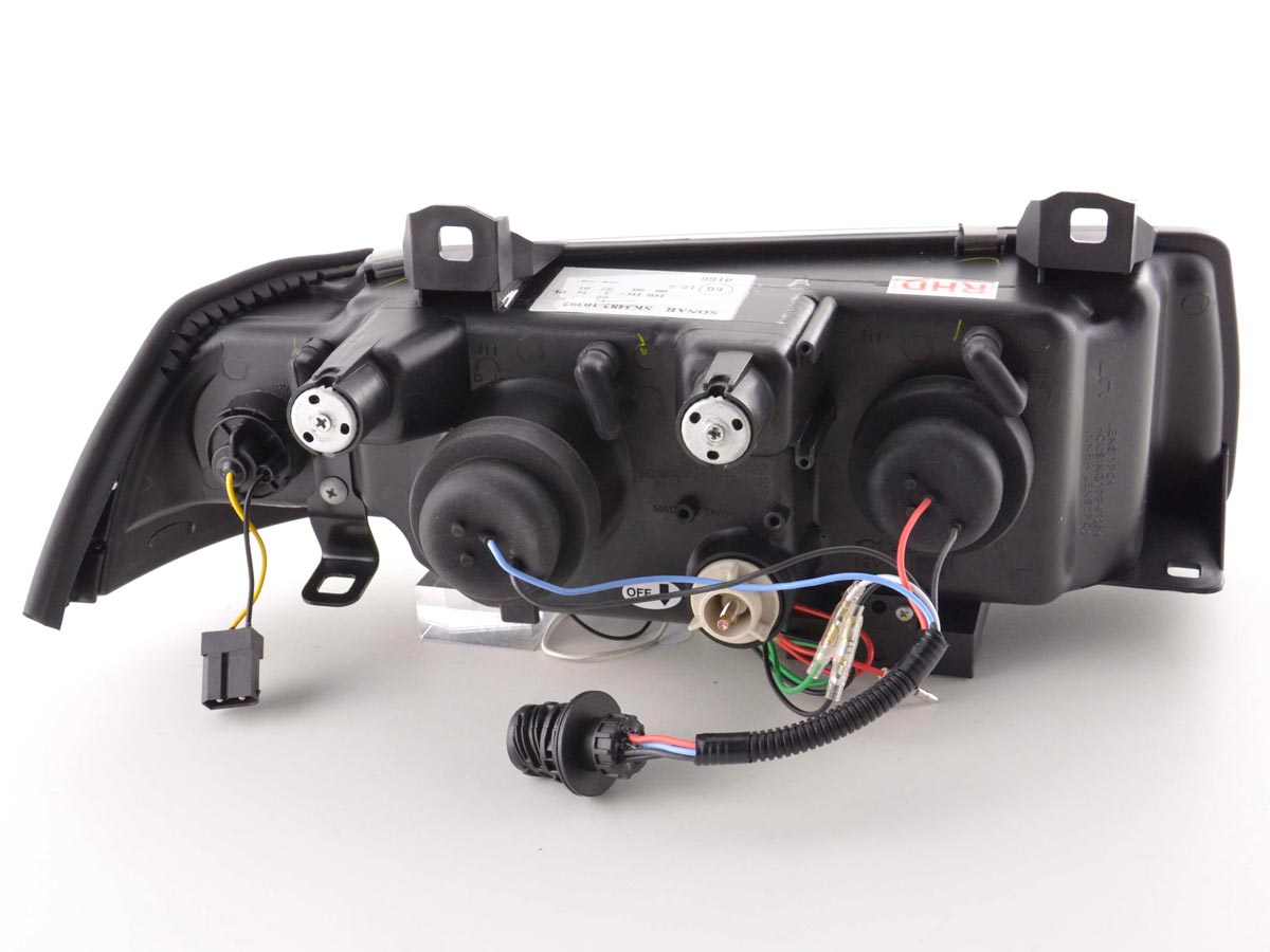 Fari a LED per BMW Serie 3 E36 Coupé/Cabrio 92-98 in nero per guida a destra