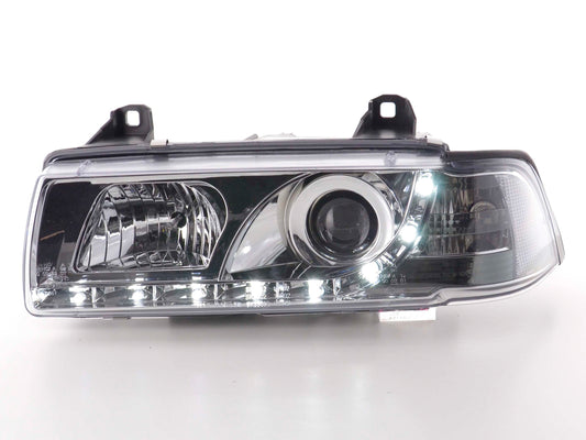 Phares LED pour BMW Série 3 E36 Coupé, Cabrio 92-99 chromés