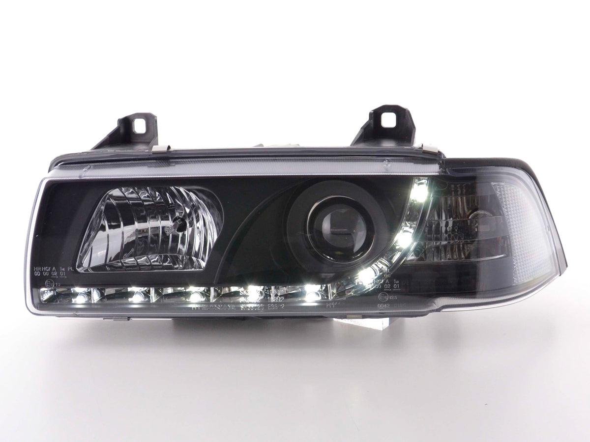 Faros delanteros LED para BMW Serie 3 E36 Coupé 92-99 en negro