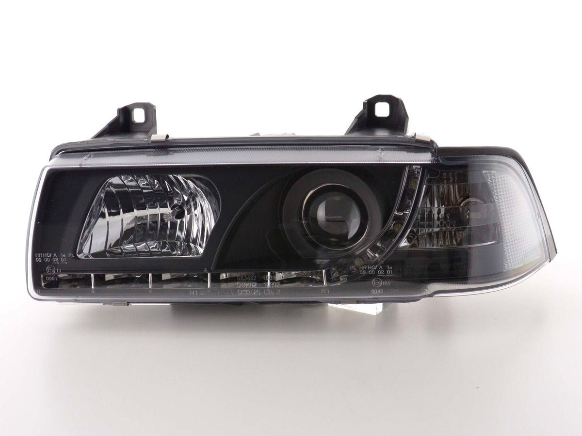 Faros delanteros LED para BMW Serie 3 E36 Coupé 92-99 en negro