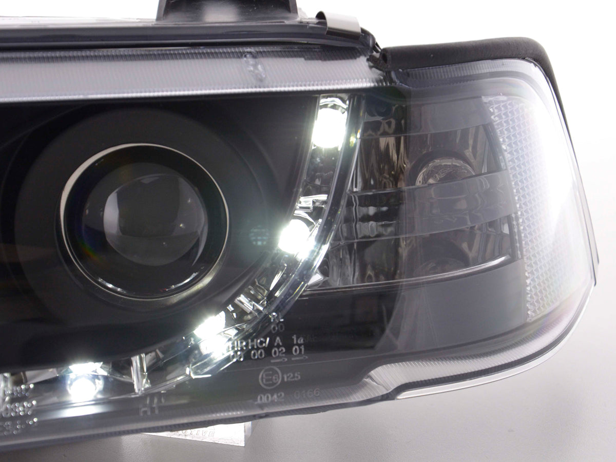 Faros delanteros LED para BMW Serie 3 E36 Coupé 92-99 en negro