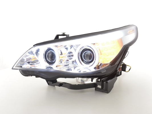 Faros Xenon Ojos De Angel Ccfl Bmw 5Er E60 / E61 03-04 Cromo Lights > Headlights