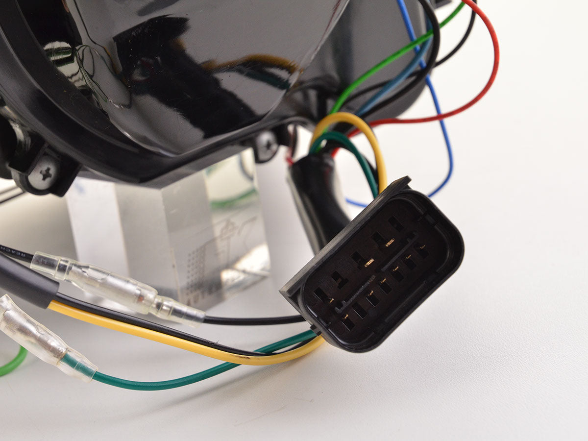 Faros delanteros LED con aspecto DRL BMW Serie 3 E90 / E91 05-08 negro