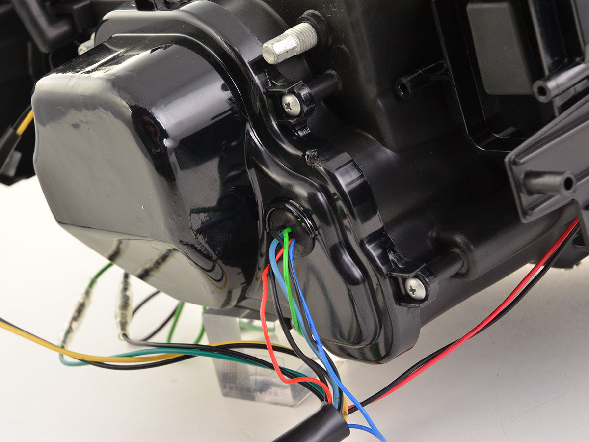 Faros delanteros LED con aspecto DRL BMW Serie 3 E90 / E91 05-08 negro