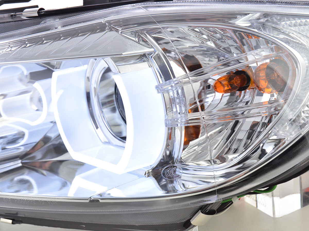 Faros Delanteros Led Drl Look Bmw Serie 3 E90 / E91 05-08 Cromado Lights > Headlights
