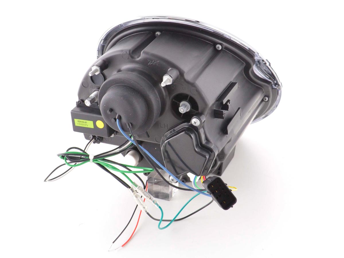 Fari a LED DRL look Mini Cooper R50 01-06 cromati