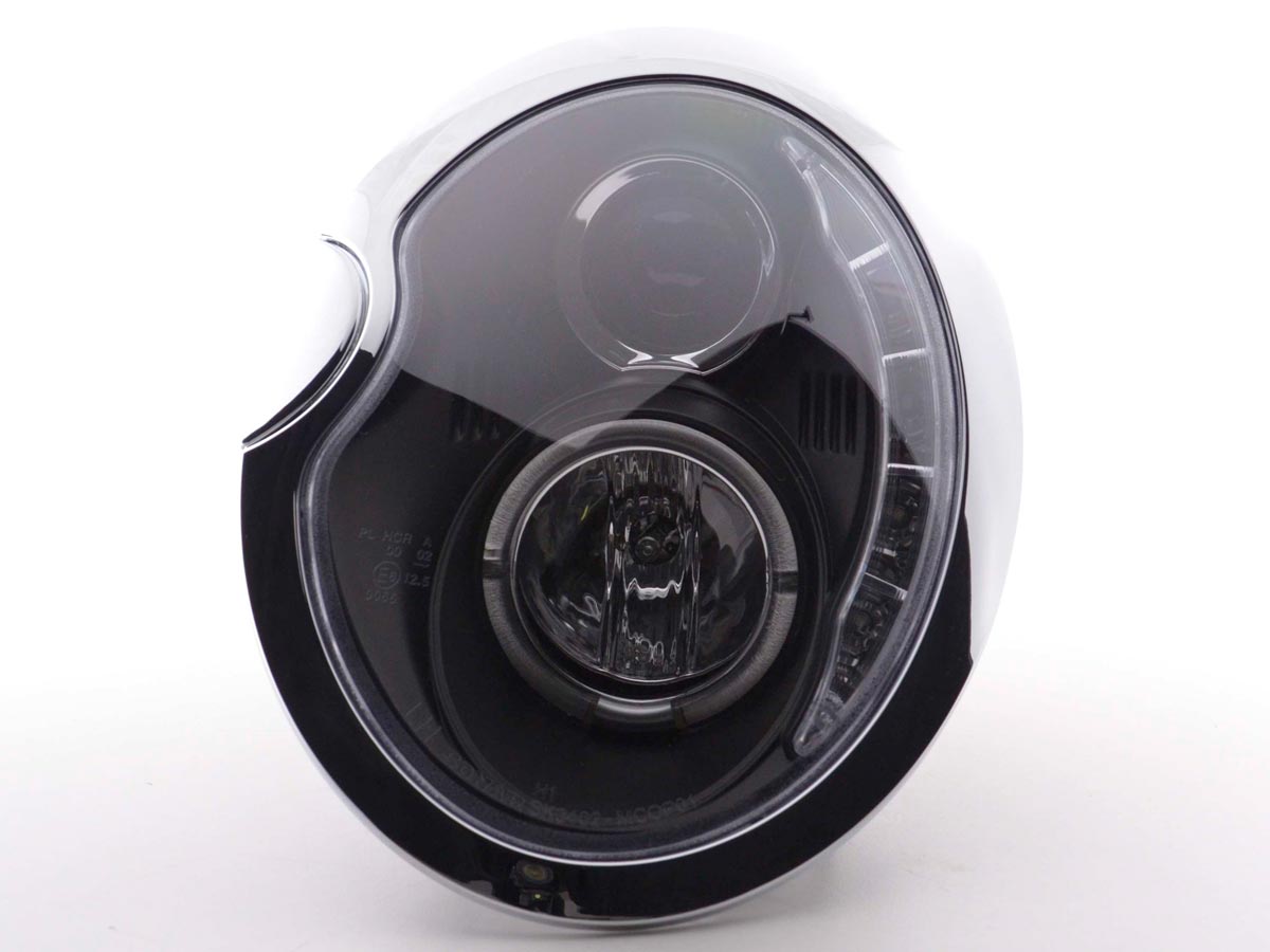 Faros delanteros LED DRL look Mini Cooper R50 01-06 negro