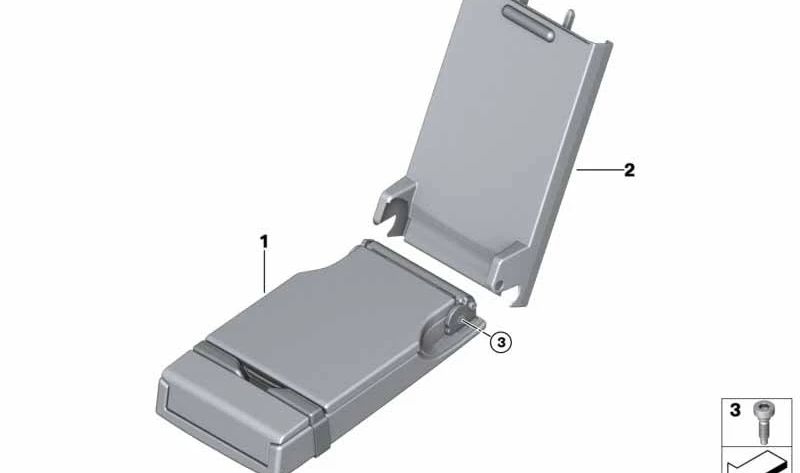 Suporte de couro OEM 52209483017 para BMW G16. BMW original.