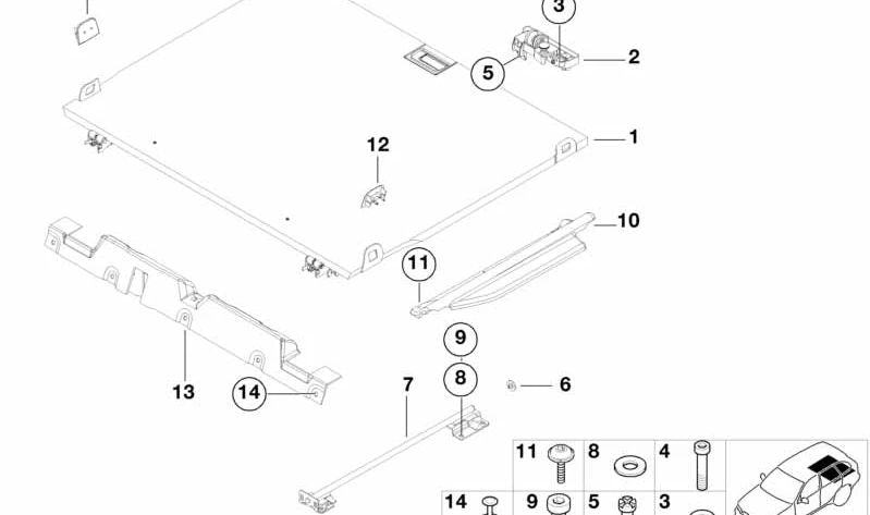 ISA OEM VIS 07129904064 pour BMW F20, F21, E90, E91, E92, F30, F31, F35, E53 et Mini R55, R56, R57, R58, R59, R60, R61. BMW et mini d'origine.