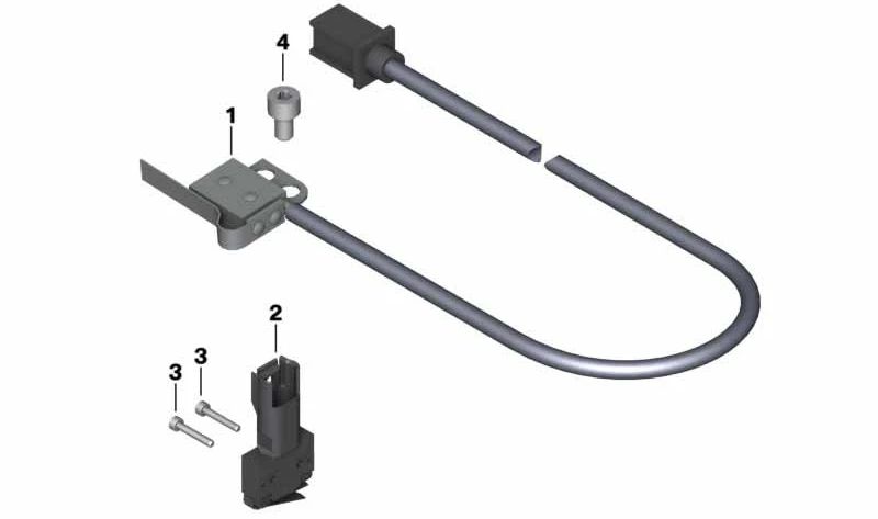 Interruptor de luz de freio OEM 61312305855 para BMW Motorrad K1200LT, R1150RT, R850RT. Originais BMW Motorrad.