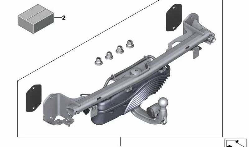 Kit de reequipamiento eléctrico OEM 71605A7E526 para BMW Serie 4 G26 {420d, 420d xDrive, 420i, 430d xDrive, 430i, 430i xDrive, M440i, M440i xDrive, M50}. Original BMW.