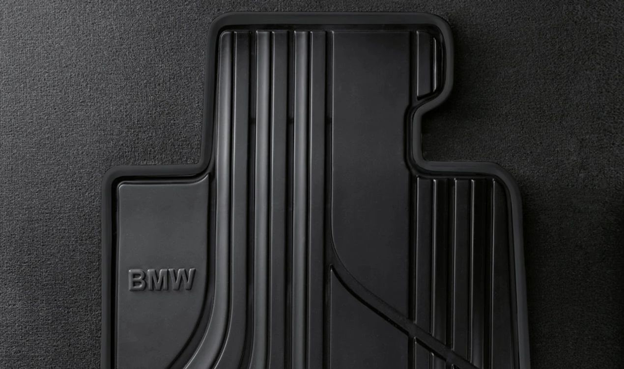 Alfombrillas todo tiempo delanteras OEM 51472219799 para BMW F30, F80 M3, F31, F34 GT... y más. Color antracita. Original BMW.