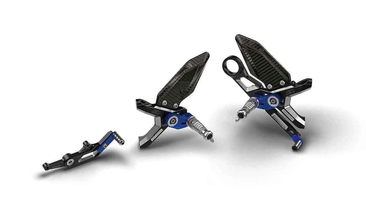 Sistema de reposapiés derecho OEM 77251540006 para BMW Motorrad S 1000 RR (K67) 2019-2024. Original BMW Motorrad.