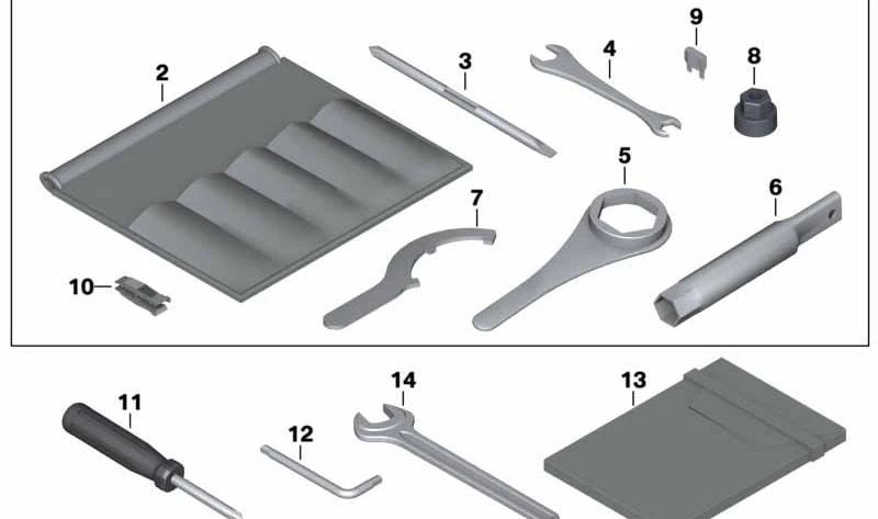 Llave de 17mm OEM 71117721812 para motos BMW R nineT, HP4, S 1000 RR, S 1000 R. Original BMW Motorrad.