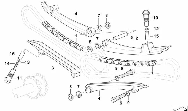 Pasador de guía / perno de soporte OEM 11111340003 para BMW Motorrad HP2 Enduro, HP2 Megamoto, R 1200 GS, R 1200 RT, R 900 RT. Original BMW Motorrad.
