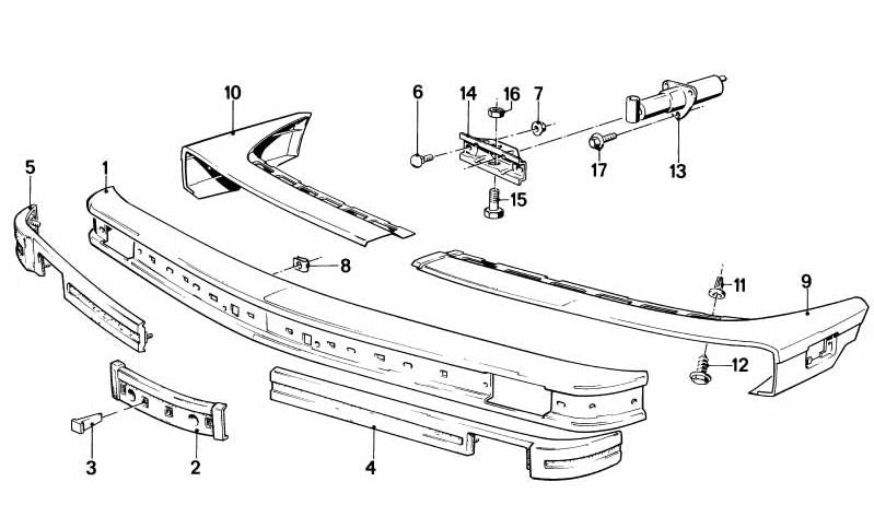 Tapa embellecedora delantera derecha OEM 51111874238 para BMW E28. Original BMW.