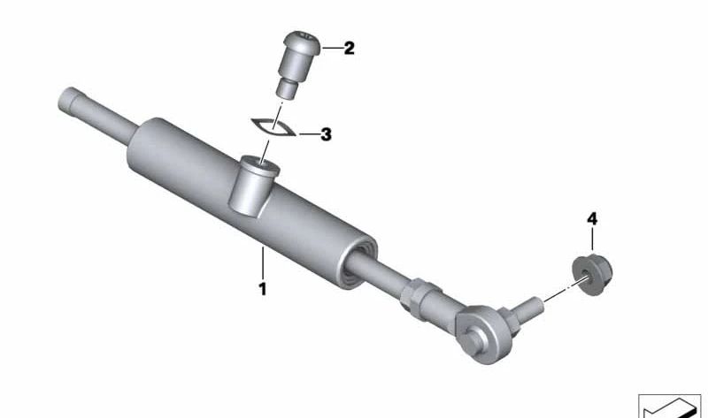 M8 OEM adjusting screw 31427680942 for BMW Motorrad K1200s, K1300s, K1600gt, K1600gtl ... and more. Original BMW Motorrad.