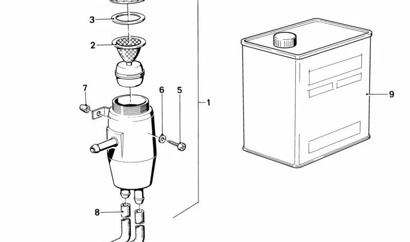 Tampa de depósito com sensor de aviso OEM 34322225602 para BMW E21, E12, E24, E23. BMW original.