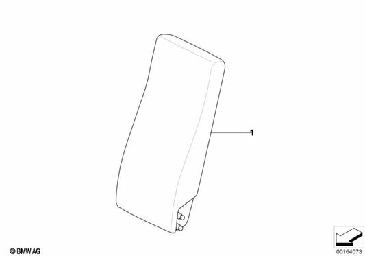 Rear centre armrest for BMW E71, E72 (OEM 52209134083). Original BMW.