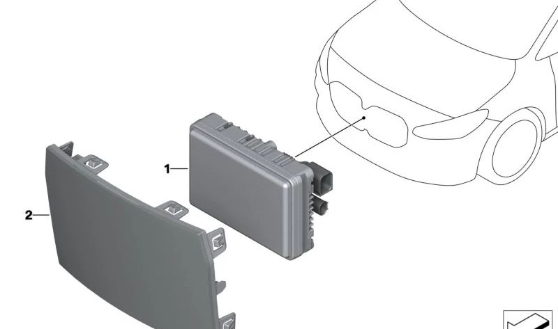 Sensor de radar frontal OEM 66315A076D6 para BMW X3 G01, X4 G02, X5 G05, X6 G06, X7 G07, Serie 3 G20, Serie 4 G22, Serie 5 G30, Serie 7 G11, Serie 8 G15, Z4 G29. Original BMW.