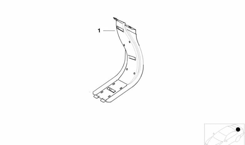 Cubierta de cables OEM 61138207948 para BMW E36 y Z3. Original BMW.