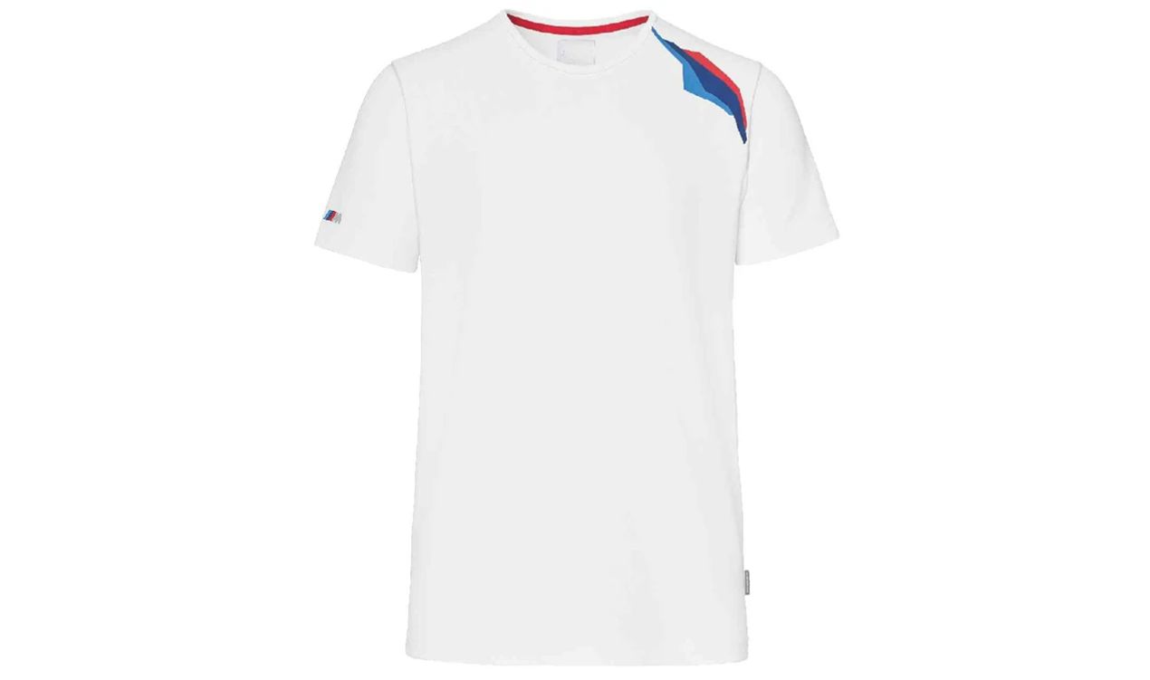 White Motorsport T-shirt size XL OEM 76618536557 for BMW. Original BMW Motorrad.