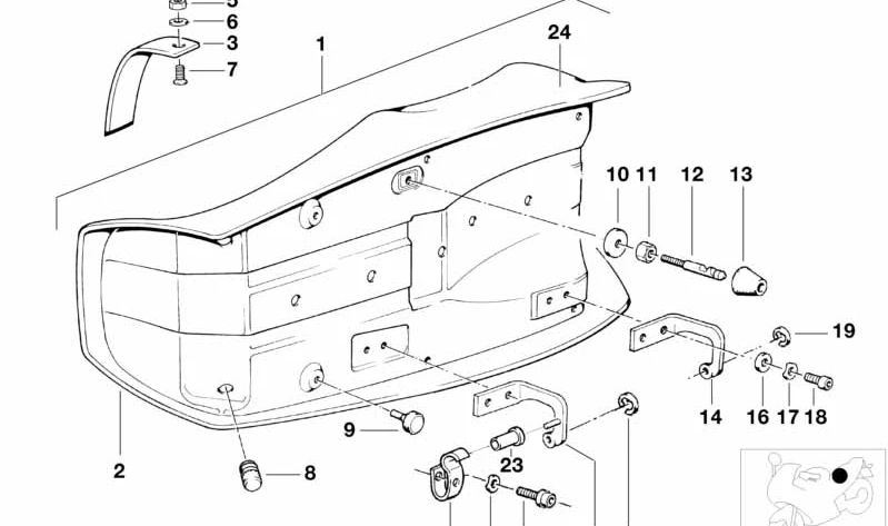 Perno para BMW R 248 (OEM 52531452295). Original BMW