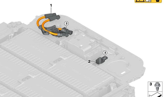 OEM hexagonal screw 07119909637 for BMW G26E, G26F, G30N, G31N, G60, G61, G68, G11N, G12N, G70, G14, G15, G16, I20, U. 11, U12, U10, G08E, G08F, F95N, G05, G05N, F96N, G06, G06N, G07, G07N, MG09. Original BMW.