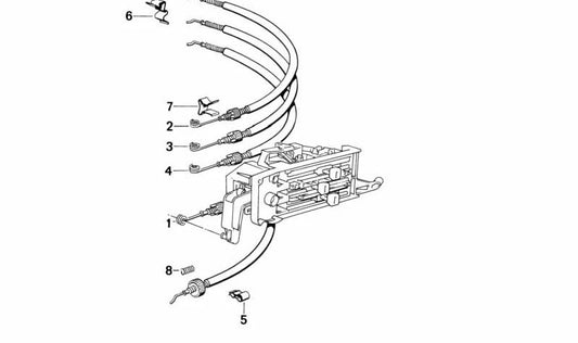 Pier OEM 64111381659 for BMW 3 E30 series {316, 316i} with M10 engine {all compatible models}. Original BMW piece.