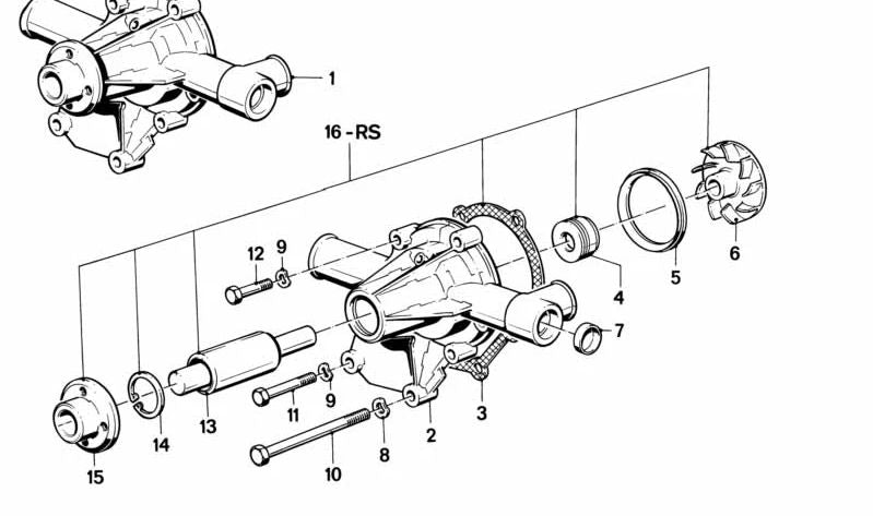 Anneau de clôture OEM 11511309126 pour BMW E30 M3 Gr.A / DTM et E36 318is Classe 2. BMW original.