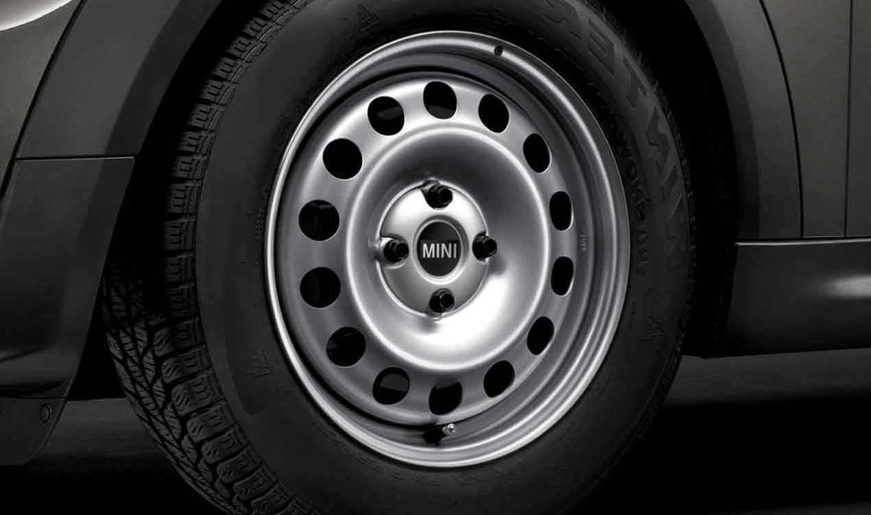 Llanta de acero OEM 36116768497 estilo 12 para MINI R50, R52, R53, R55, R56, R57, R58, R59. Ideal para invierno o uso diario. Original MINI y BMW.
