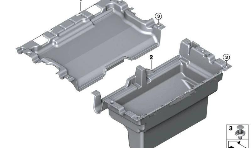 Trunk tray for BMW I20 (OEM 51477948326). Original BMW