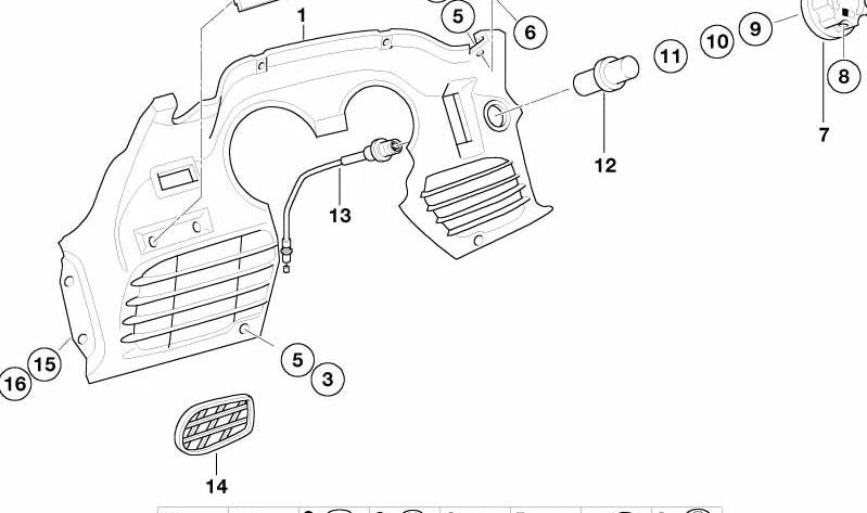 Cubierta interior OEM 46637651249 para BMW Motorrad R 1150 RT y R 850 RT. Original BMW Motorrad.