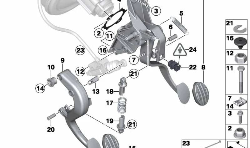 Muelle recuperador OEM 35216772408 para MINI R56, R55, R57, R58, R59, R60, R61. Original MINI.