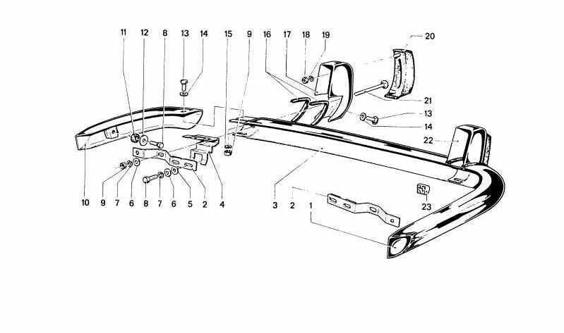 Silentblock di gomma OEM 51119558125 per BMW 114, 1502, 1600, 1602 {tutti i modelli: 114.1502.1600.1600ti, 1602}. BMW originale BMW. Ideale per il paraurti anteriore e posteriore.