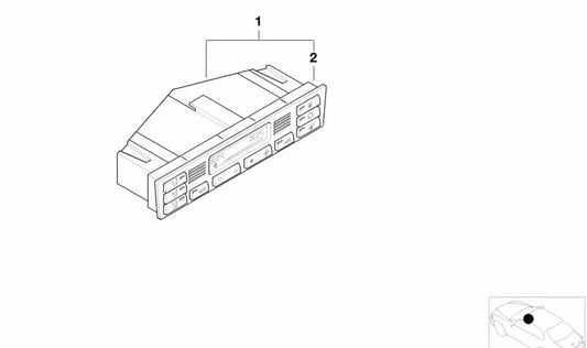 Módulo de control climatizador automático OEM 64116956320 para BMW E46. Original BMW.